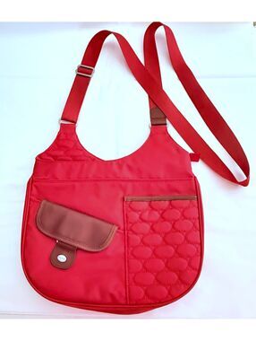 Mosey Red Adjustable Crossbody Bag